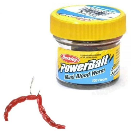 BERKLEY Powerbait Maxi Blood Worms Rood 1 BERKLEY Powerbait Maxi Blood Worms Rood