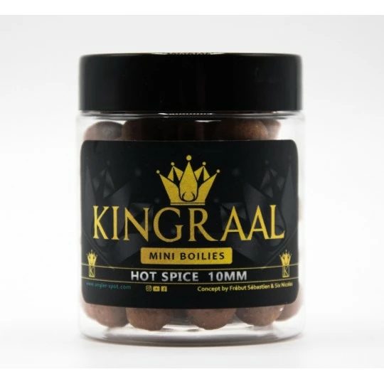KINGRAAL Mini Boilies Hot Spice 10mm 50gr 3 KINGRAAL Mini Boilies Hot Spice 10mm 50gr - Afbeelding 3