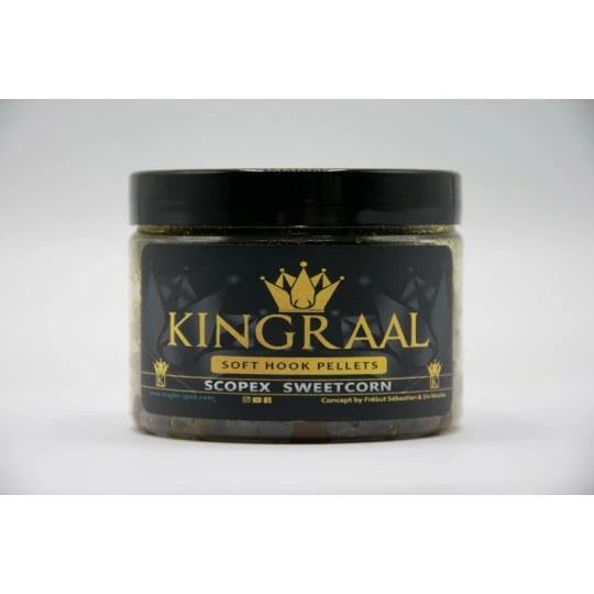 KINGRAAL Soft Hook Pellet 6mm Natural Scopex Sweetcorn 100gr 2 KINGRAAL Soft Hook Pellet 6mm Natural Scopex Sweetcorn 100gr - Afbeelding 2